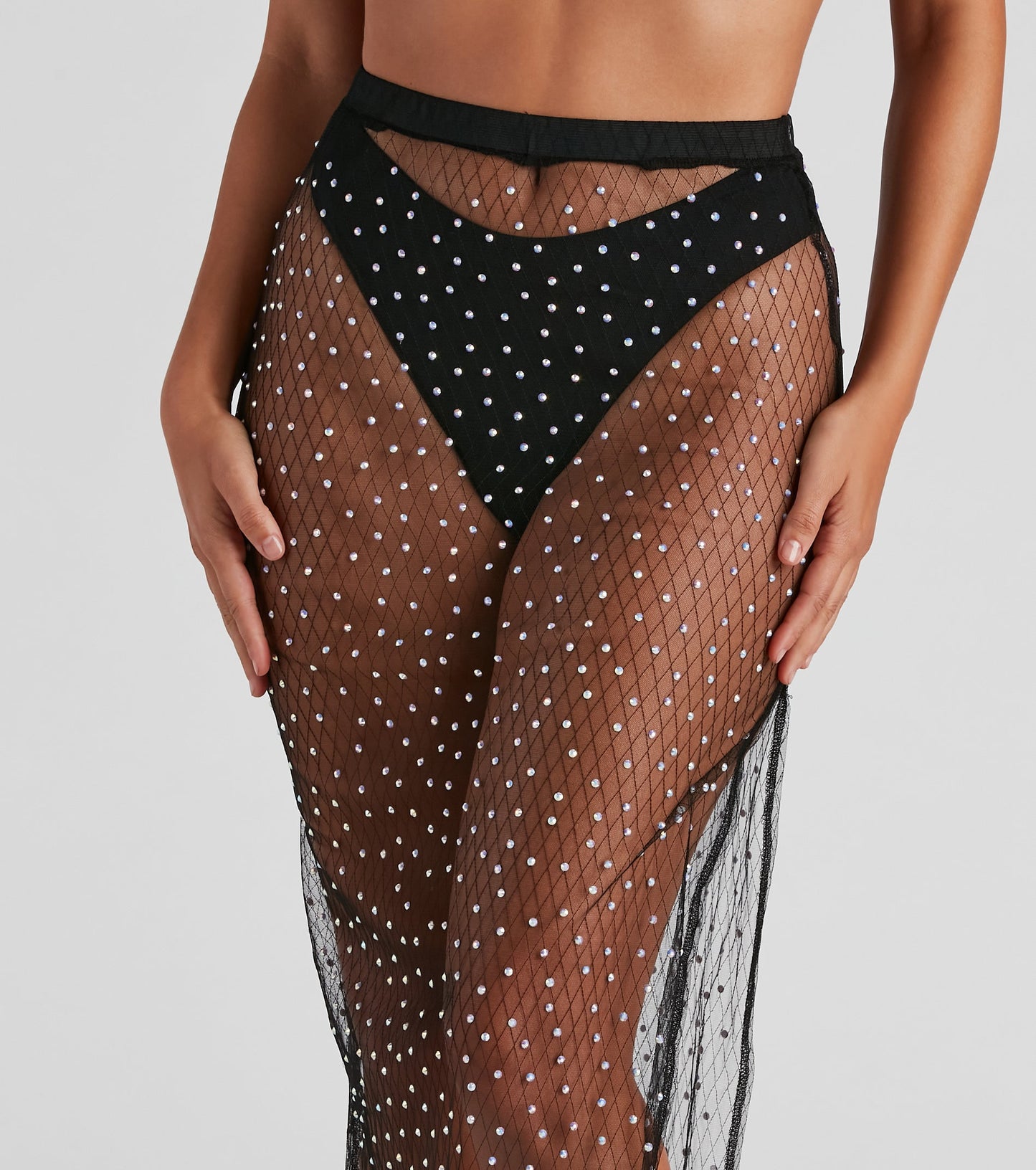 Glitzy Poolside Vibes Maxi Skirt