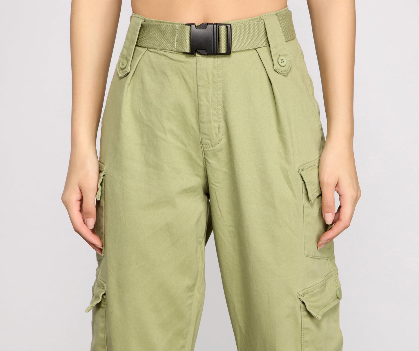 Boldly Belted Cargo Joggers