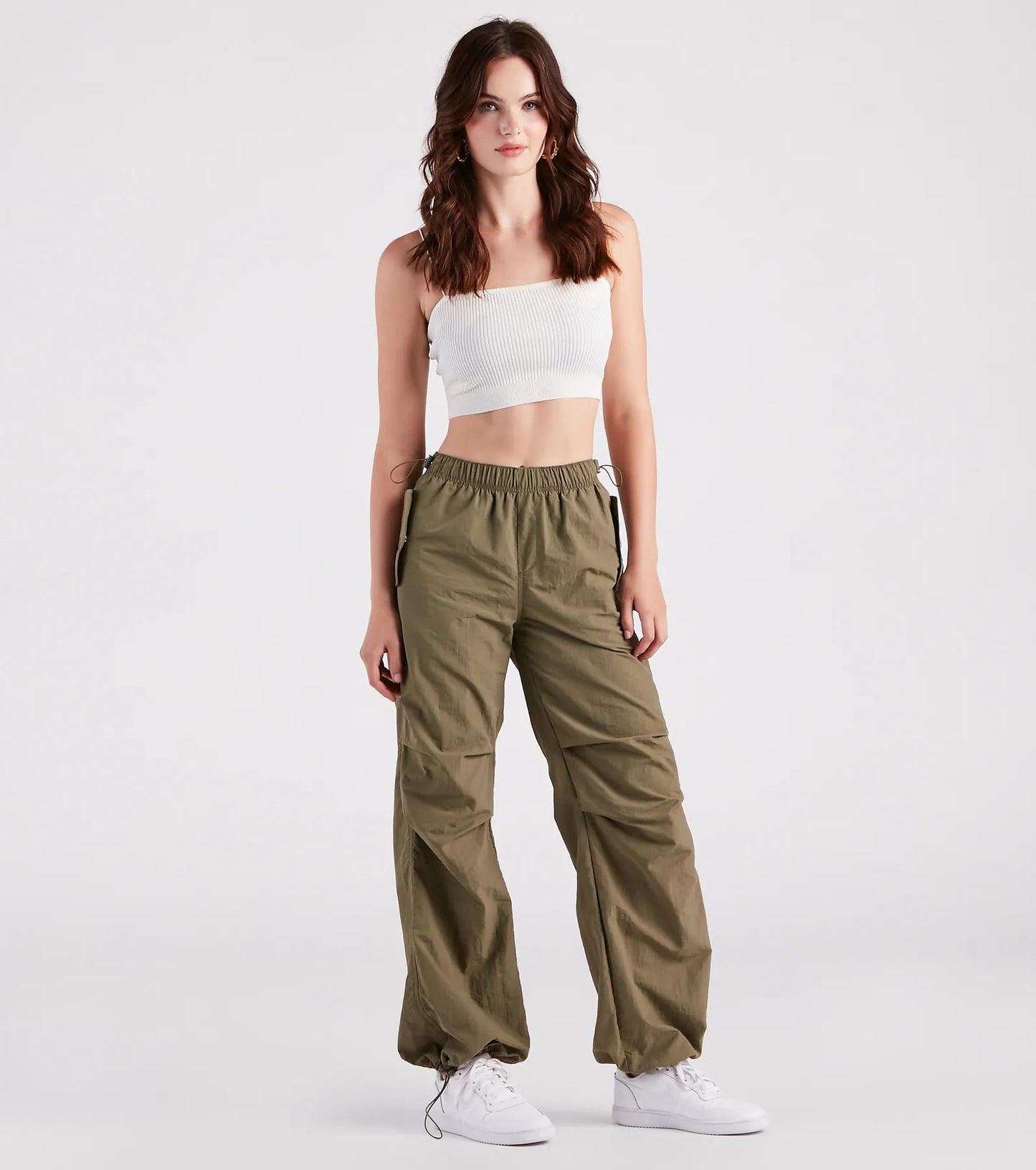Cool Meter Mid-Rise Parachute Cargo Pants
