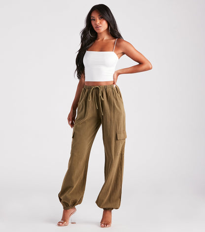 Stylish Adventure Twill Cargo Joggers