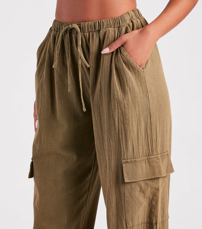 Stylish Adventure Twill Cargo Joggers