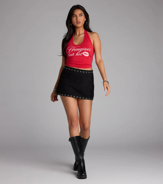 Too Hot to Handle Bodycon Denim Mini Skirt