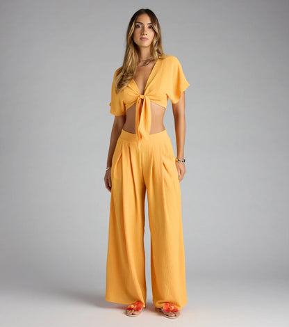 Weekend Vibes Wide-Leg Palazzo Pants