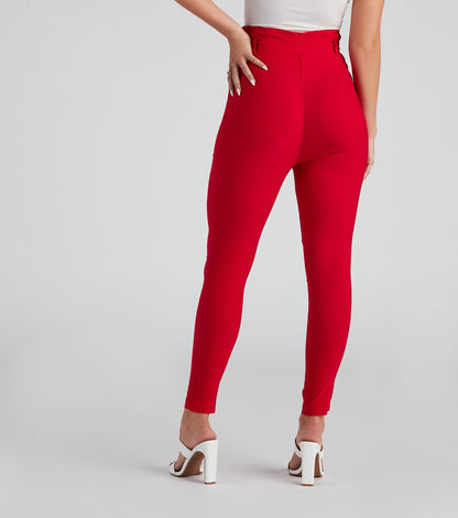Rise To The Occasion Paper Bag Pants