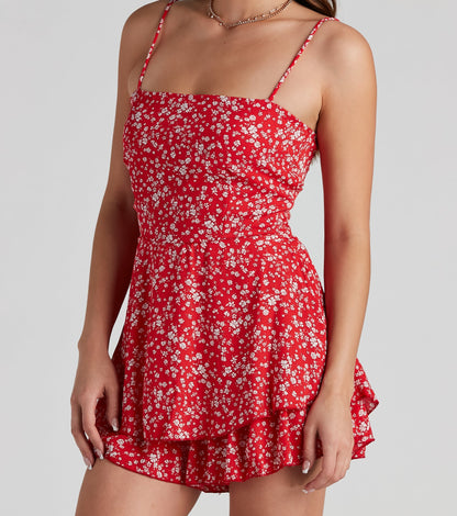 Sweet Beauty Ditsy Floral Romper