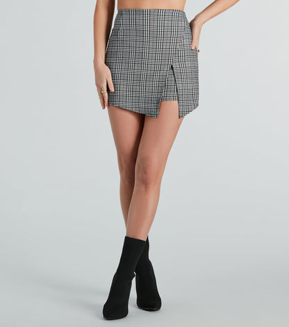 Classic Style Icon Plaid Mini Skort