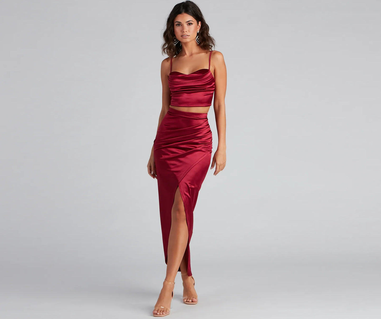 Sleek Moves Wrap Maxi Skirt