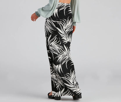 Hit The Tropics High Slit Maxi Skirt
