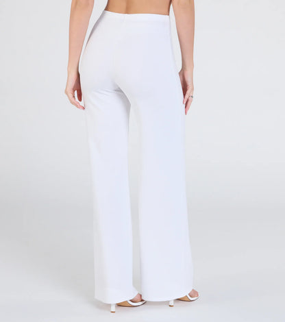 On The Go High-Rise Crepe Trouser Pants