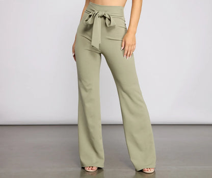 Sealed With Style Tie-Waist Pants