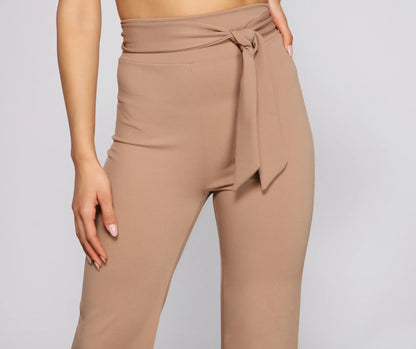 Sealed With Style Tie-Waist Pants