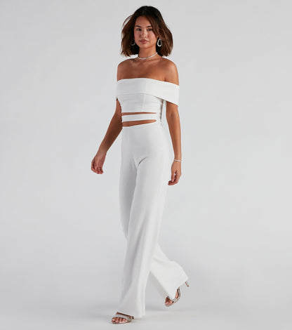 Elevated Style Off-The-Shoulder Jumpsuit