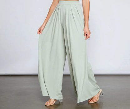Make It Bold High Waist Palazzo Pants