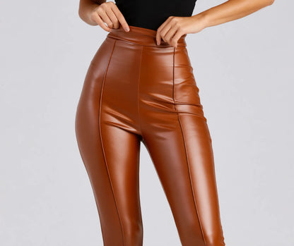 So Sleek Faux Leather Leggings