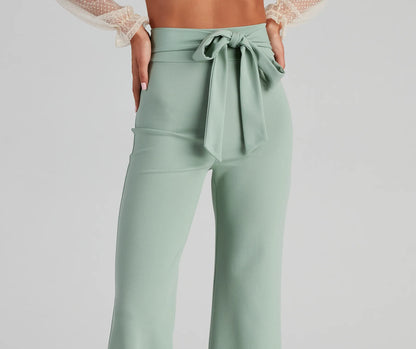 Sealed With Style Tie-Waist Pants