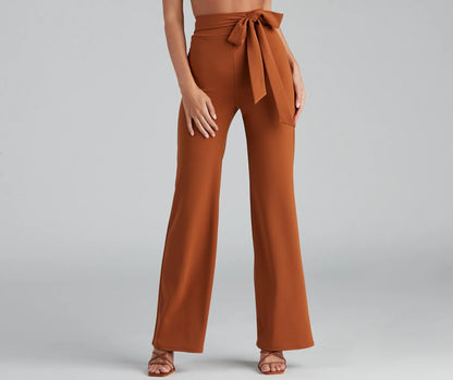Sealed With Style Tie-Waist Pants
