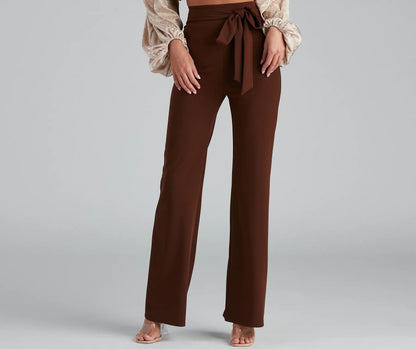 Sealed With Style Tie-Waist Pants