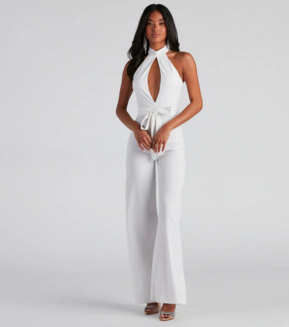 Key To Style Flared Jumpsuit