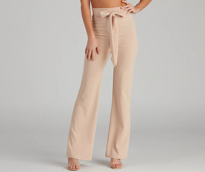 Sealed With Style Tie-Waist Pants