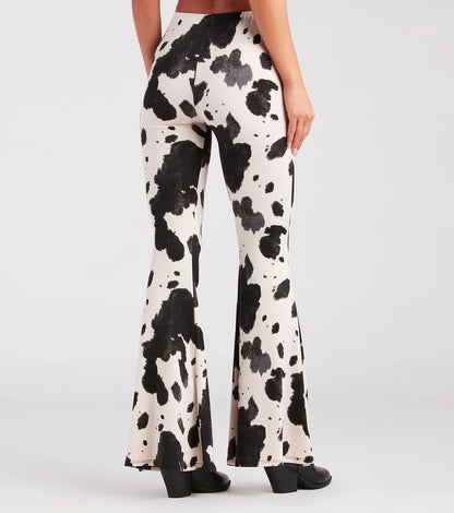 Cowgirl Cutie Printed Flare Pants