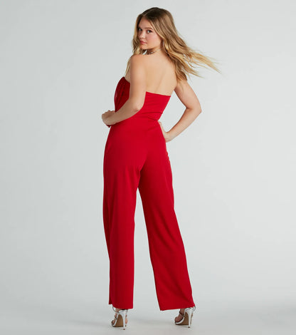 Such A Chic Vibe Strapless Jumpsuit
