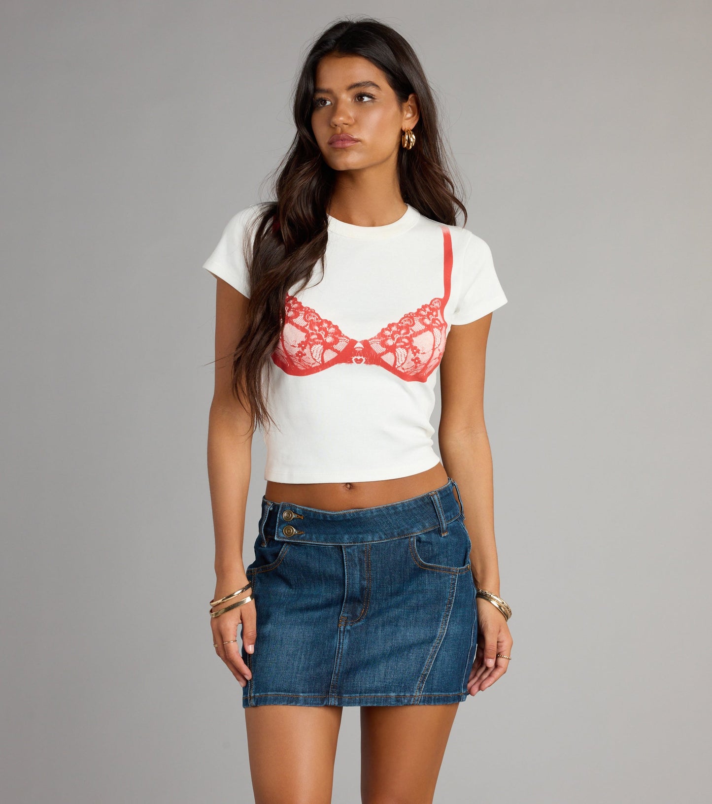 Falling For Denim Mini Skirt