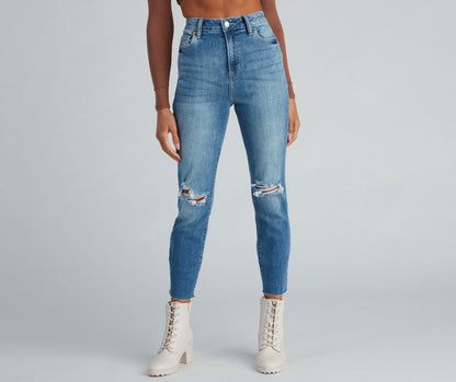 Trendy Everyday High-Rise Skinny Jeans