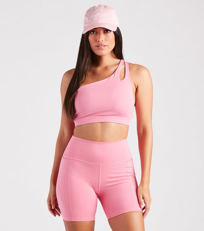 Stylish And Seamless High-Rise Biker Shorts