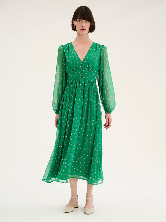 Gabriella Dress in Mini Shape Print