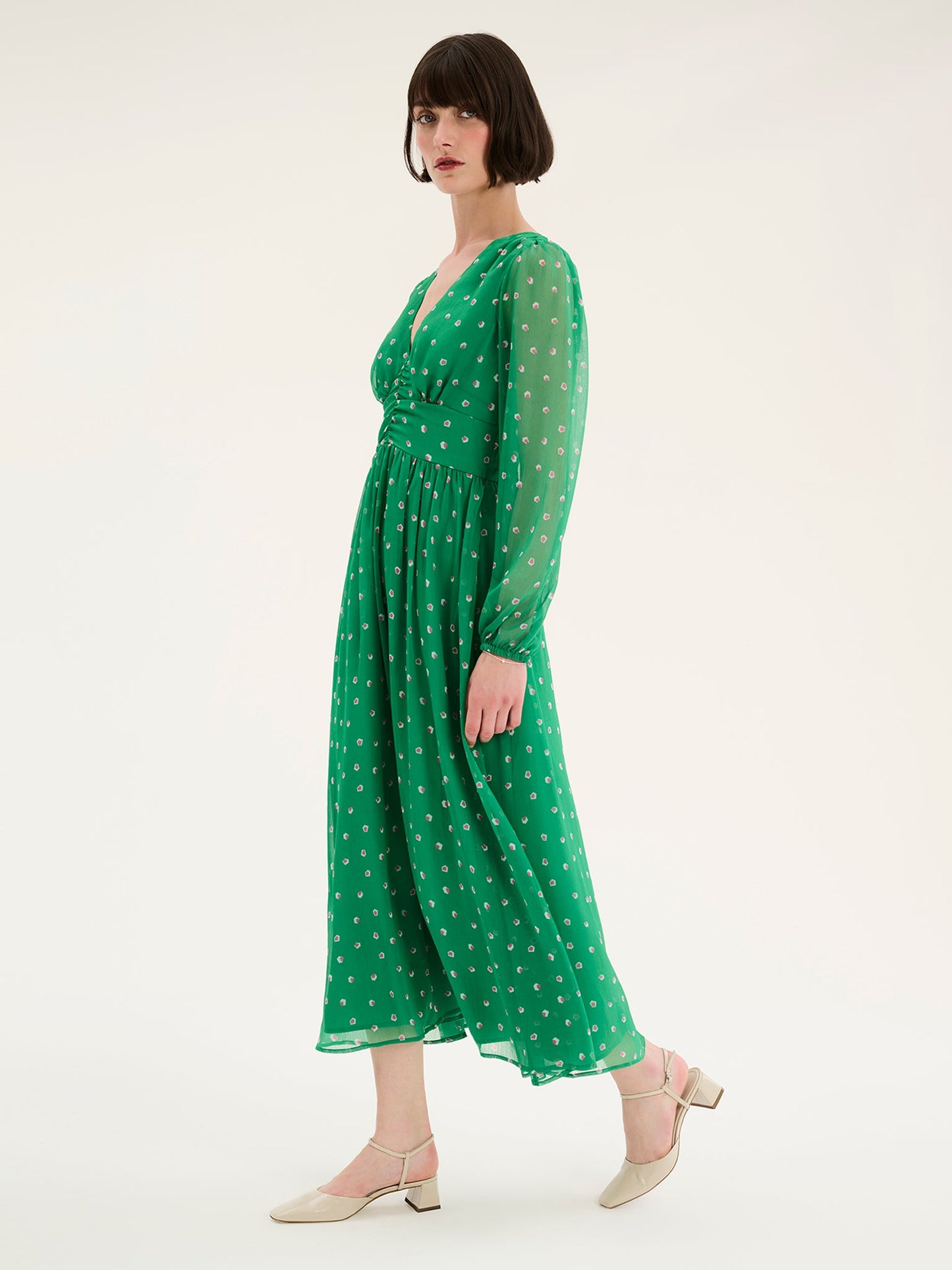 Gabriella Dress in Mini Shape Print