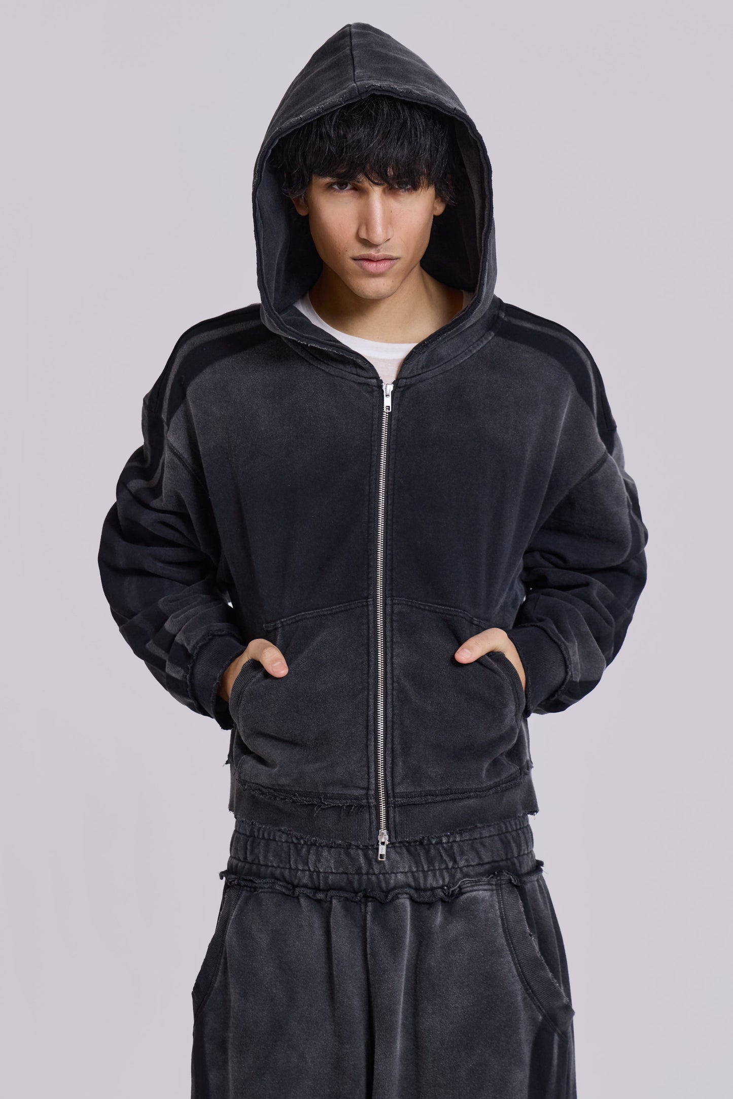 Grey Sporty Baggy Monster Hoodie