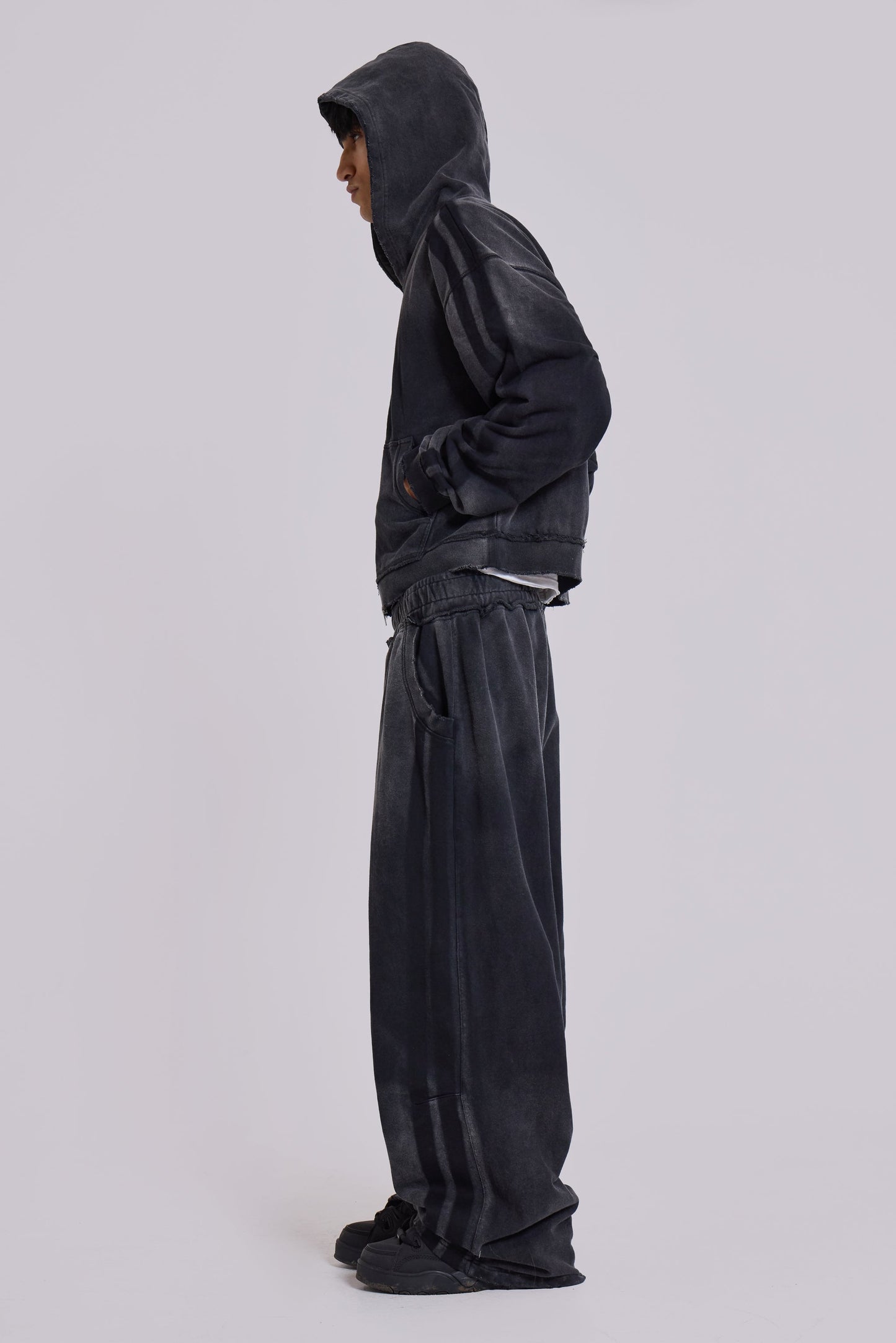 Grey Sporty Baggy Monster Joggers