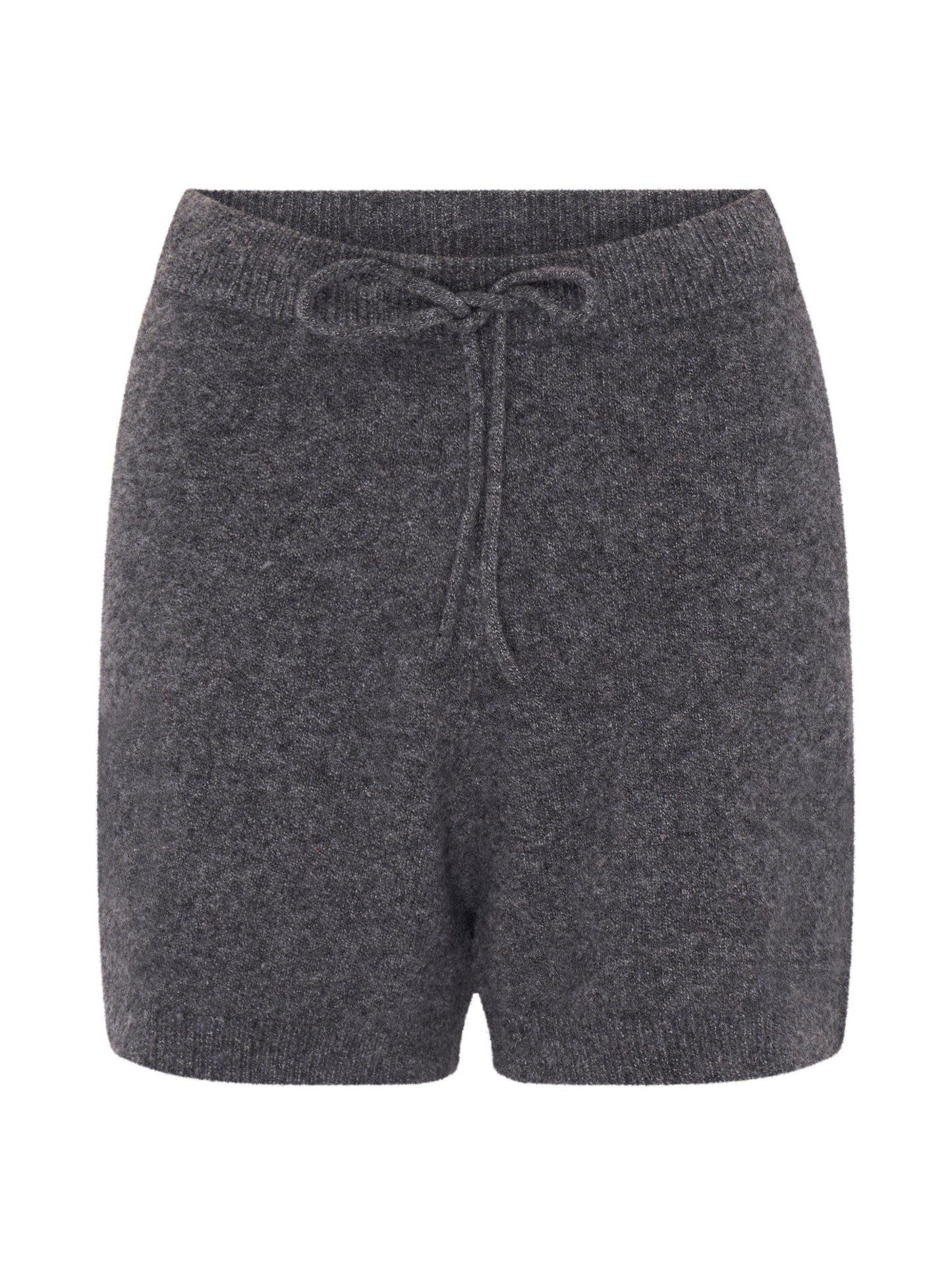 Kayleigh Knit Shorts in Grey Marl