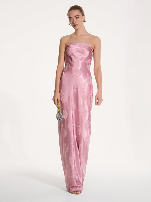 Amdra Maxi Dress in Vintage Pink