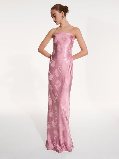 Amdra Maxi Dress in Vintage Pink