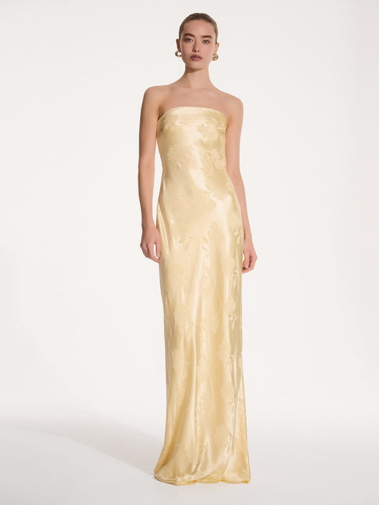 Amdra Maxi Dress in Vintage Yellow