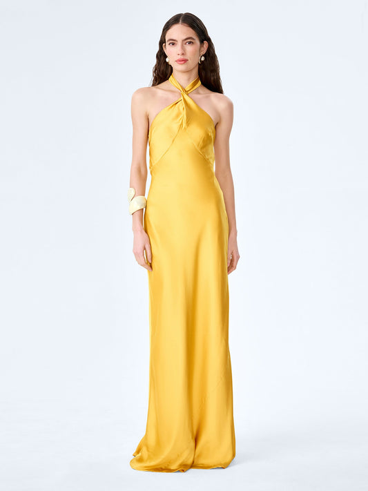 Arles Dress in Eggyolk