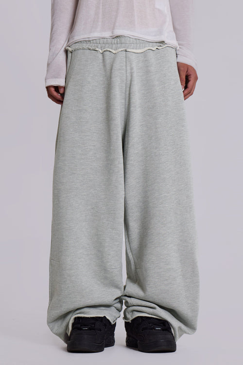 Grey Marl Baggy Monster Joggers