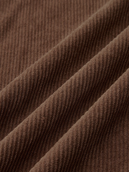 Corduroy Belted Wide-Leg Pants
