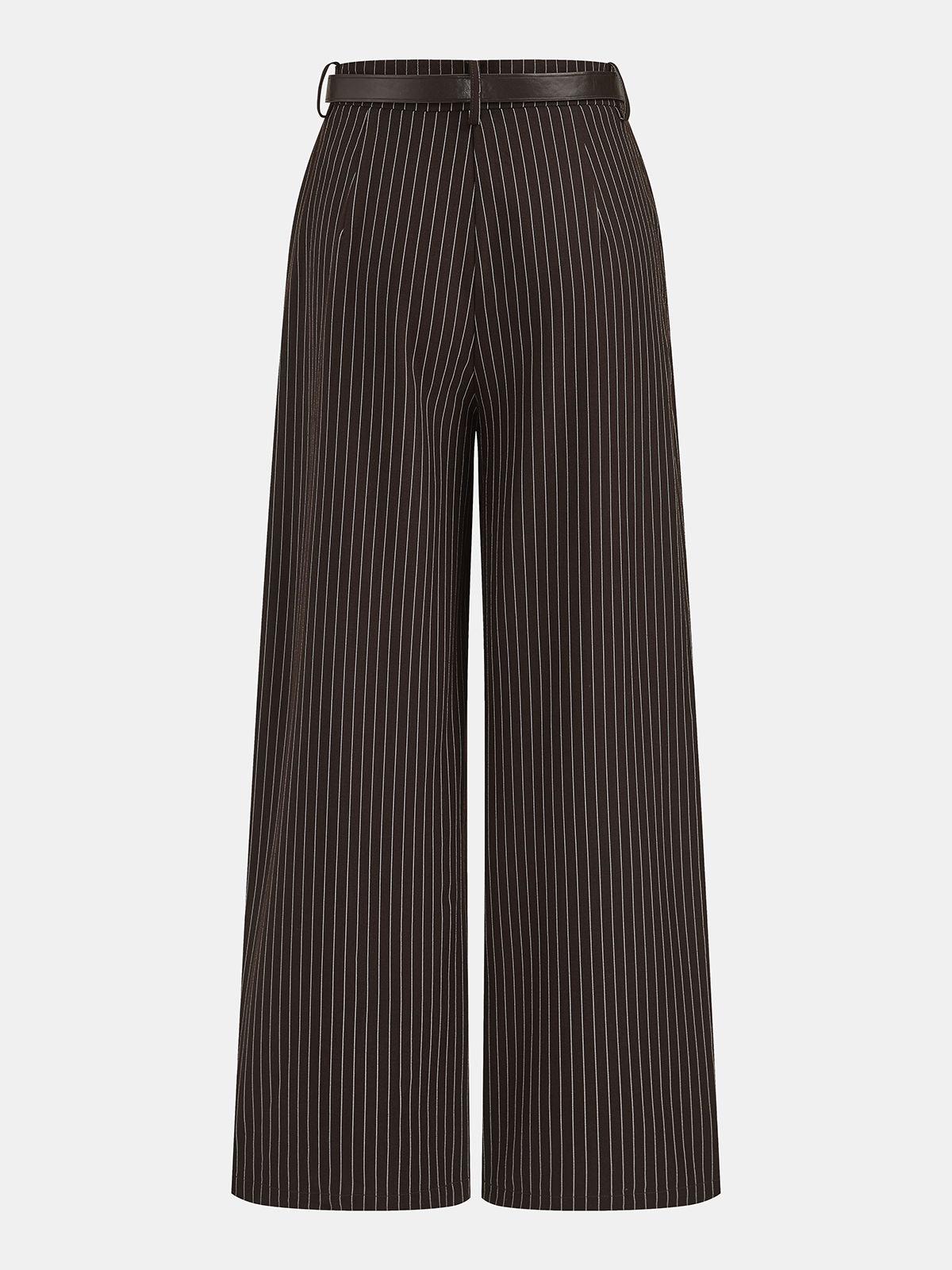 Ruched Sleeveless Top & Striped Pants Set