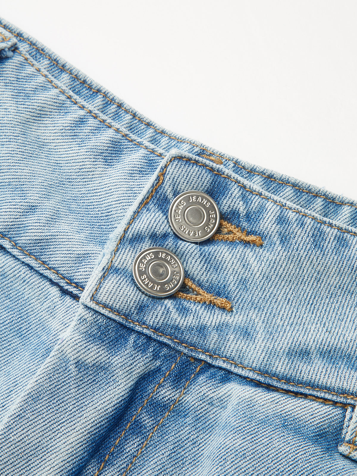 Washed Pleated Wide Leg Jeans