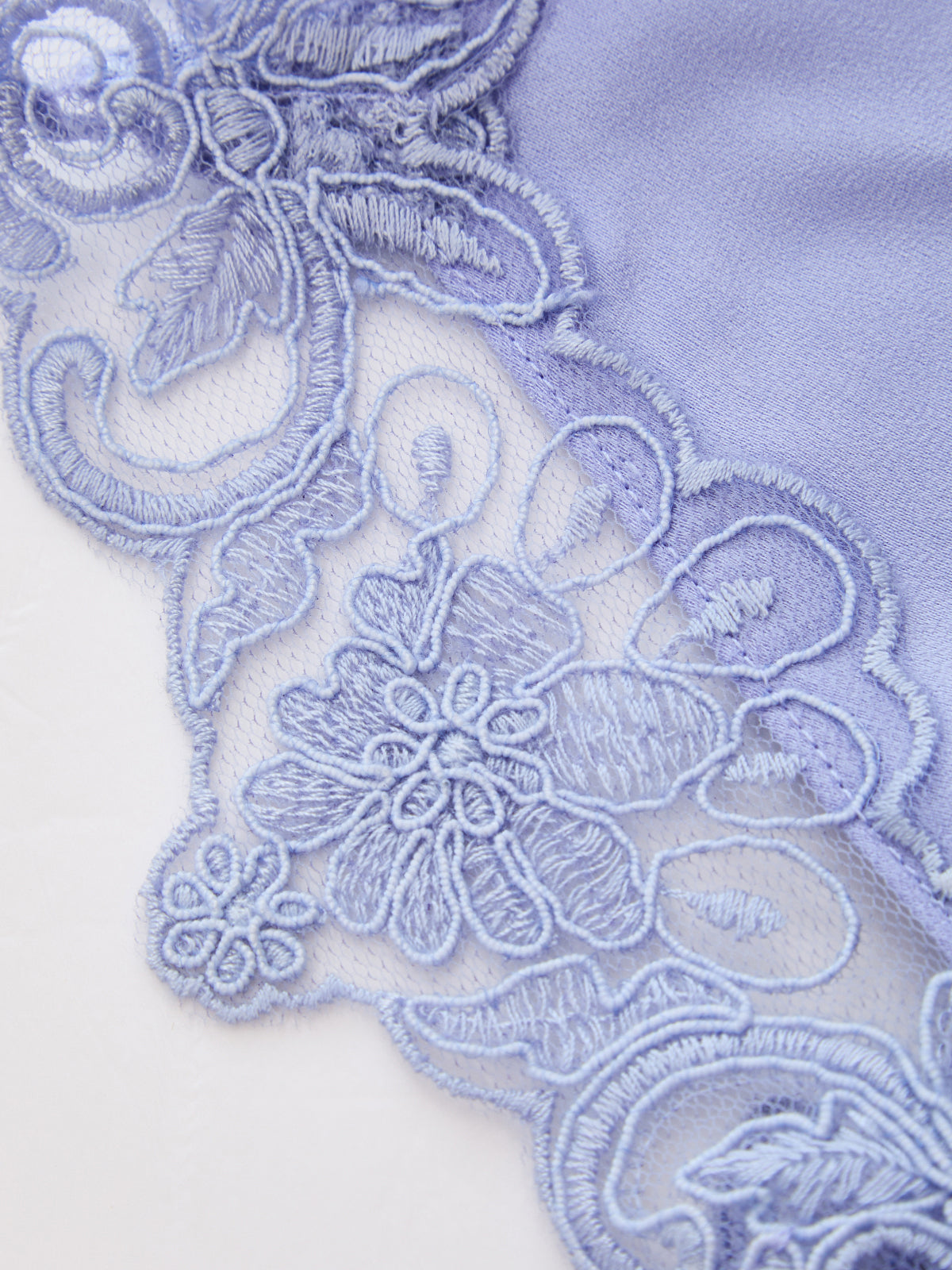 Lace Trim Tie-Front Balloon Leg Set