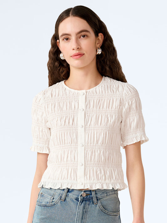 Burke Top in White
