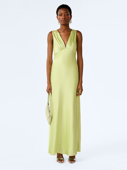 Casey Dress in Shaddow Lime