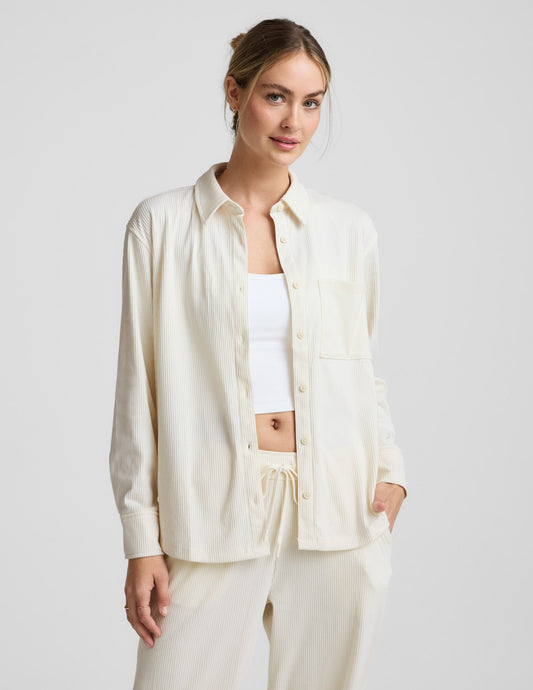 Breathe Easy Comfort Cord Button Up