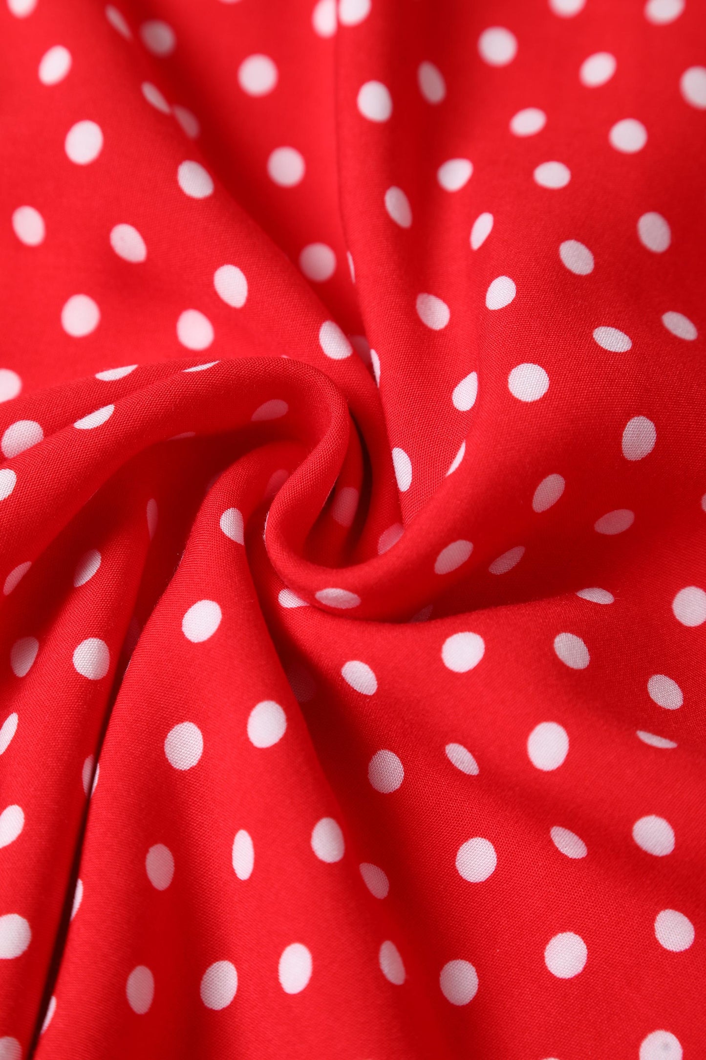Poppy Red Polka Dot Shirt Dress