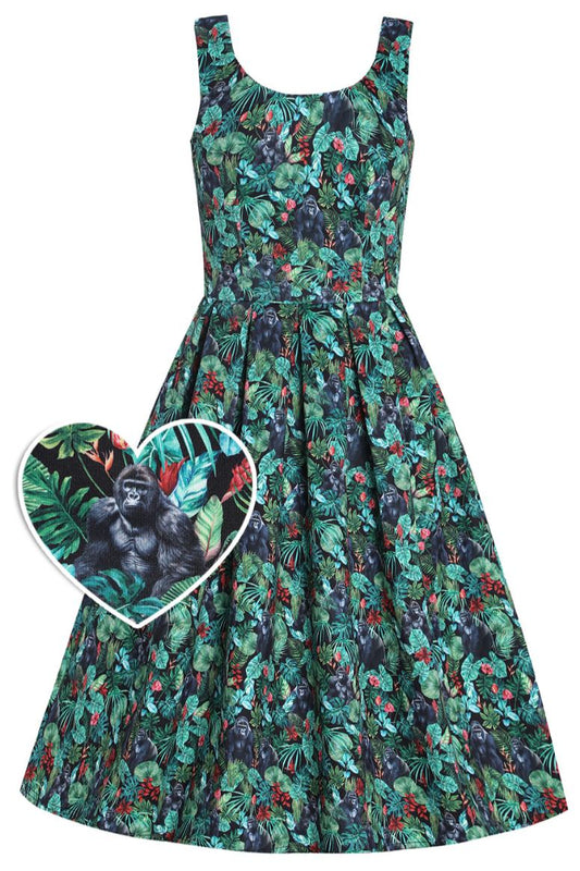 Amanda Gorilla Forest Swing Dress