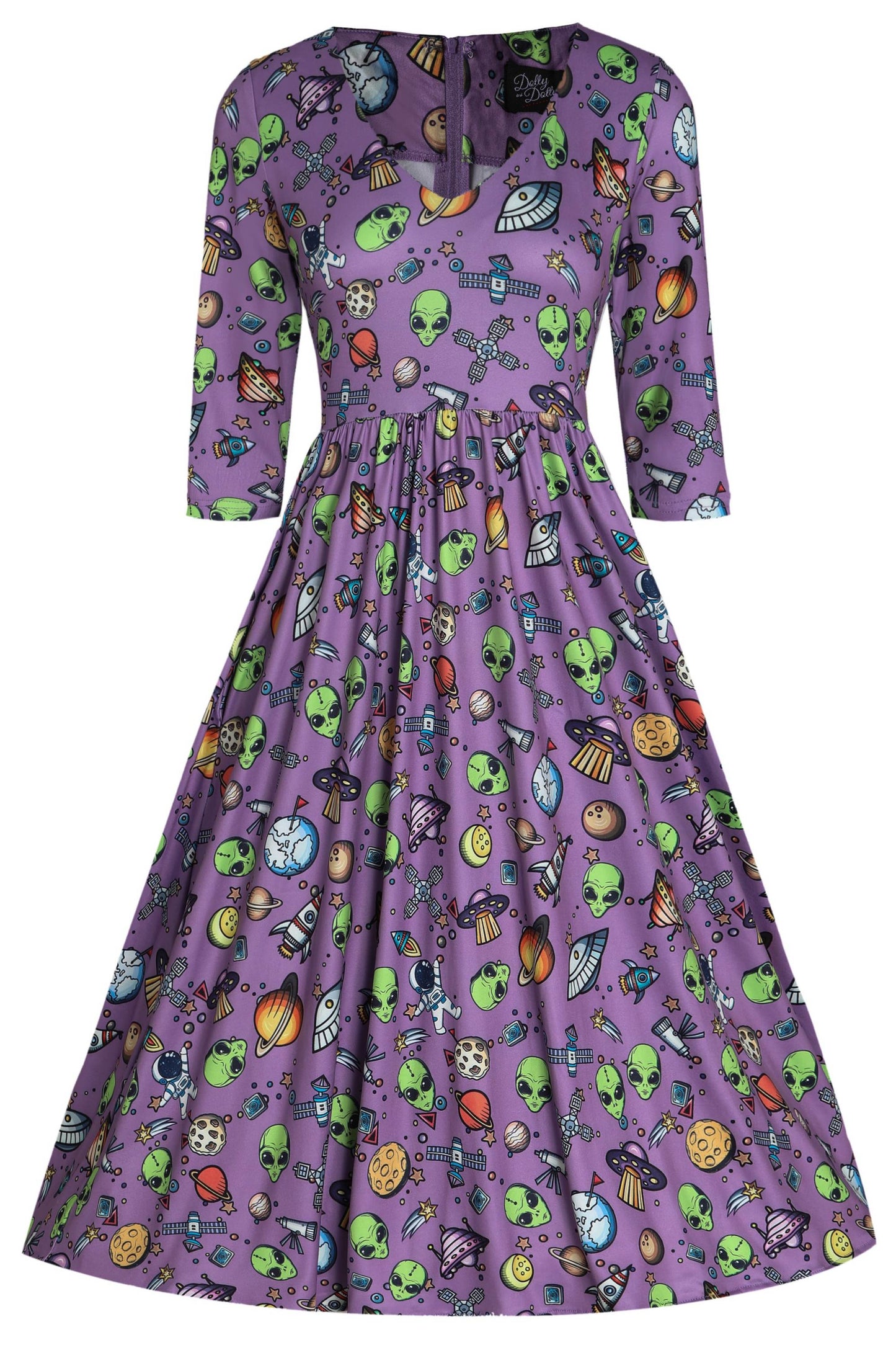 Billie Purple UFO & Alien Dress