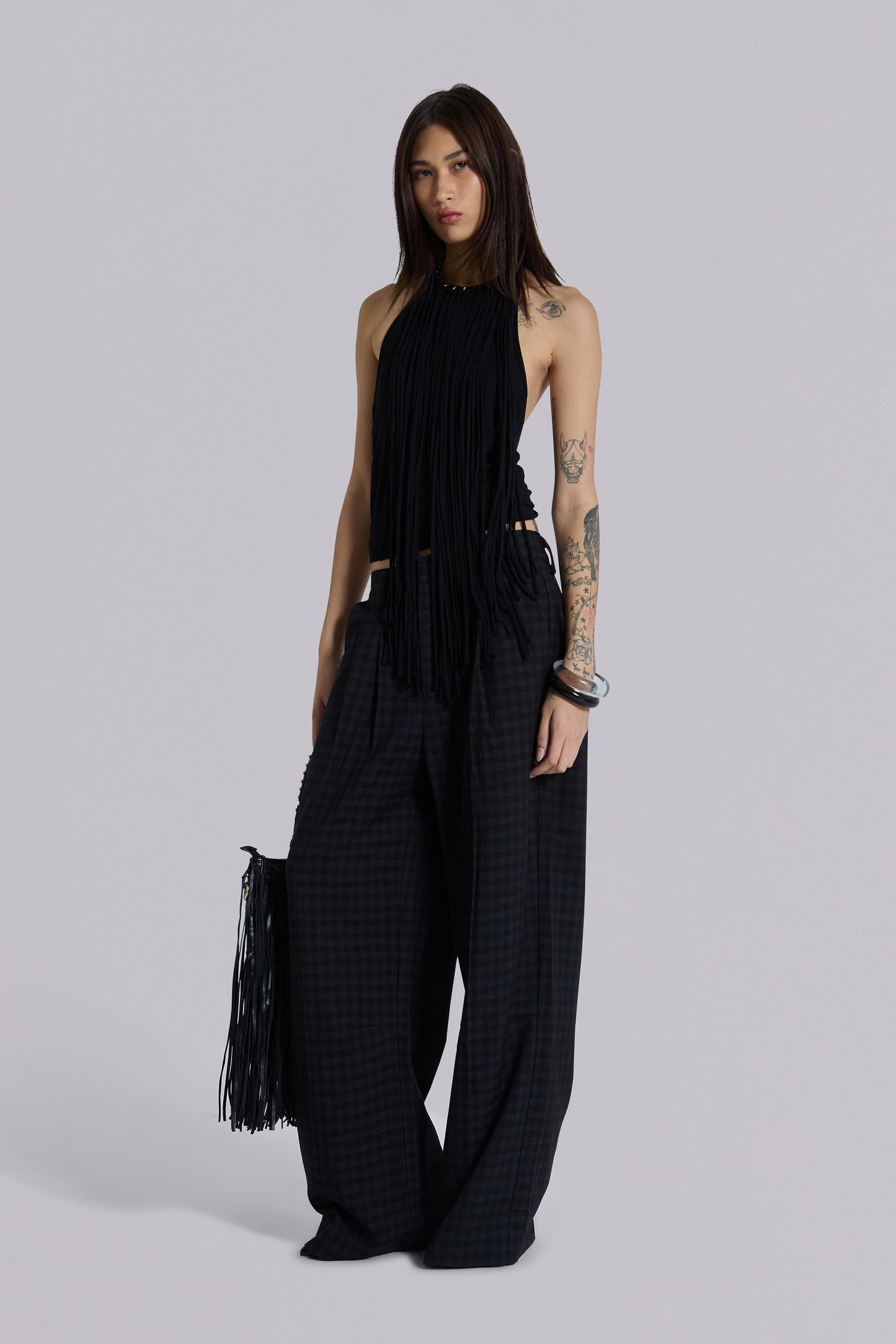 Gingham Goliath Suit Pants