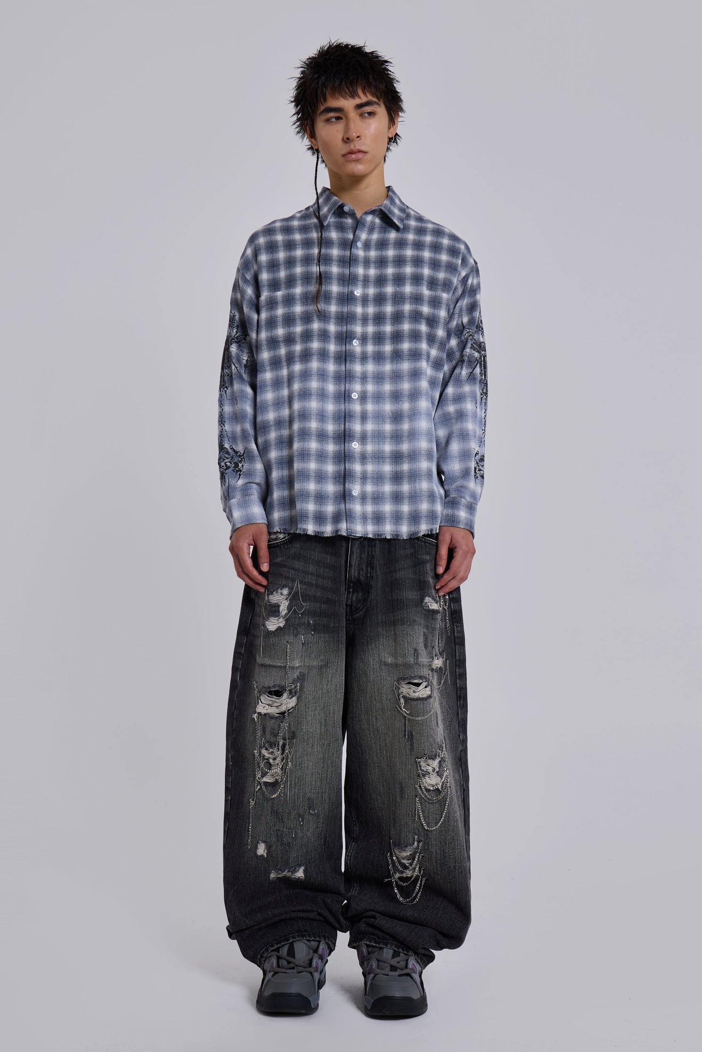 Kasper Inked Flannel Shirt